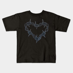 Barbed Wire Heart Kids T-Shirt